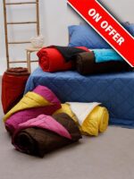 Κουβερλί percale μονόχρωμο Brown/Pink Υπέρδιπλο (220x240) - Image 2
