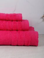 Πετσέτα Χίμπουρι 4 Fuchsia Μπάνιου (70x140) - Image 2