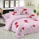 Σετ Σεντόνια Le Blanc Premium Cotton 100% Anemone Pink Μονά με λάστιχο 100x200+33